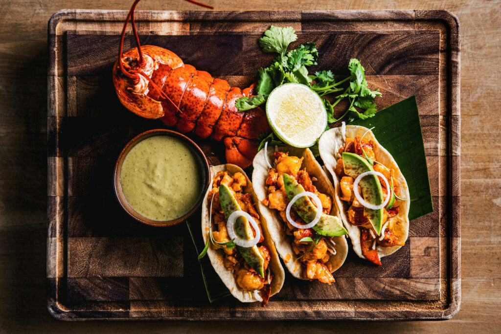 Mijo Butter Poached Lobster and Tacos