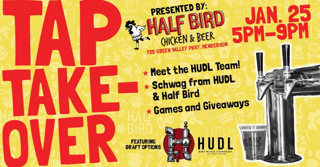Half Bird Chicken & Beer HUDL Tap Takeover