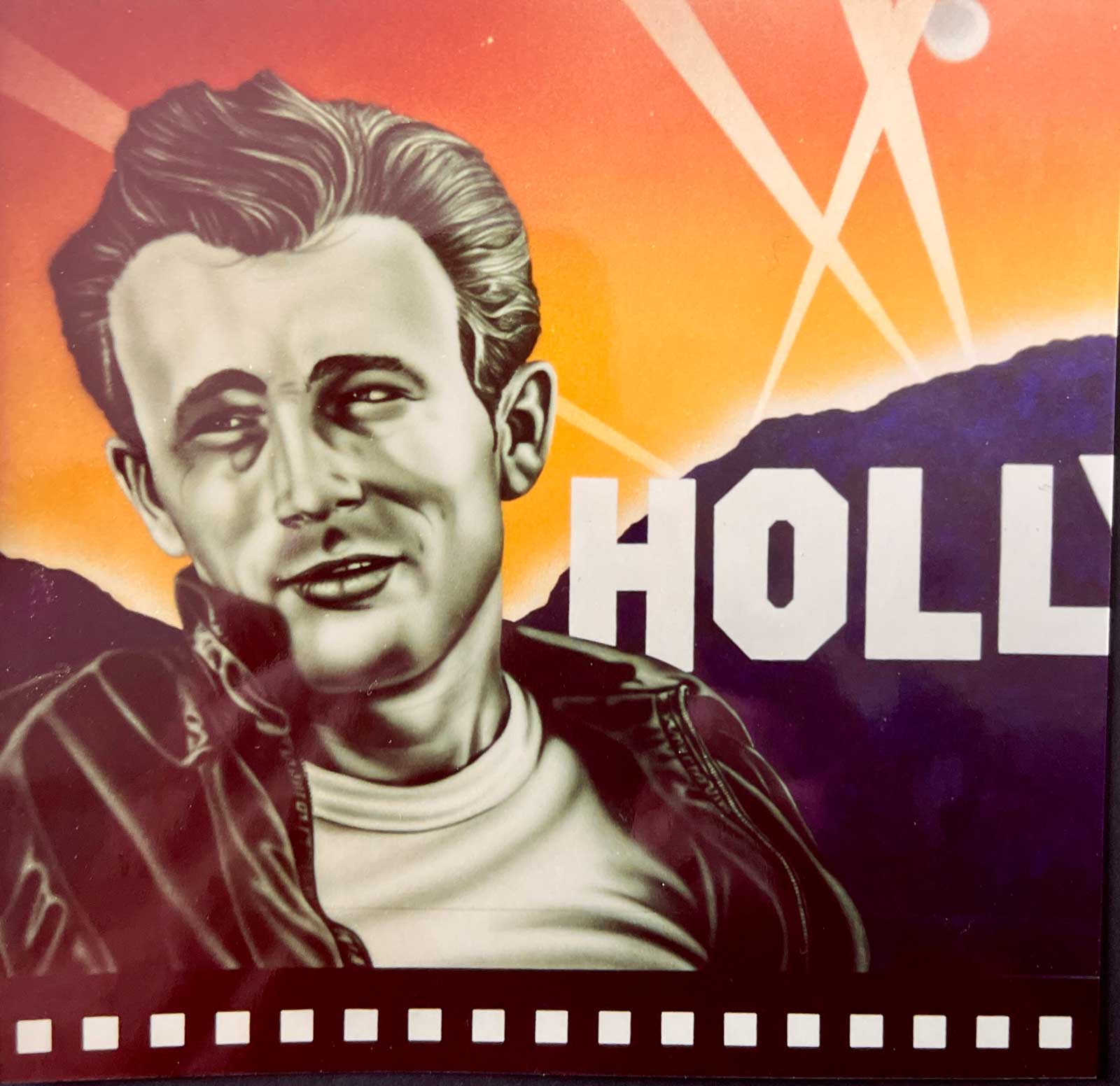James Dean airbrushed mural by A.D. Cook