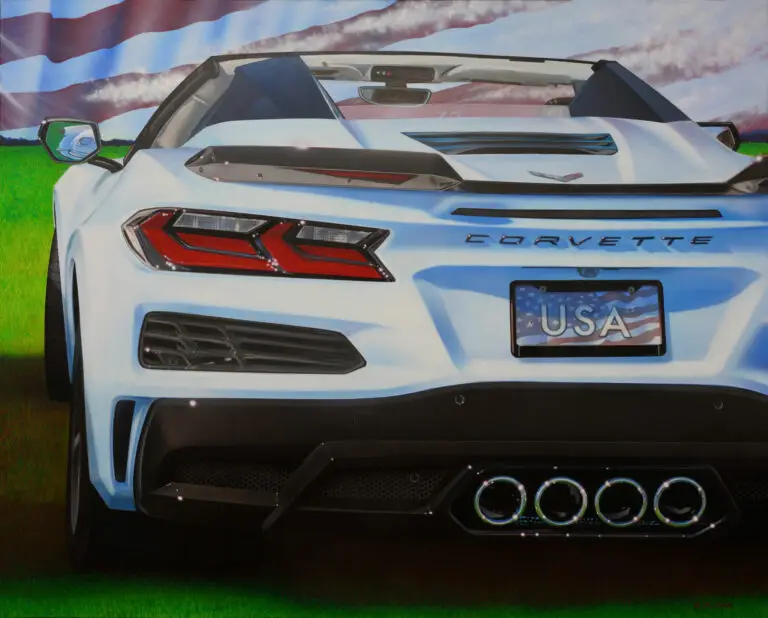 EVOLUTION Corvette painting by A.D. Cook, 2024