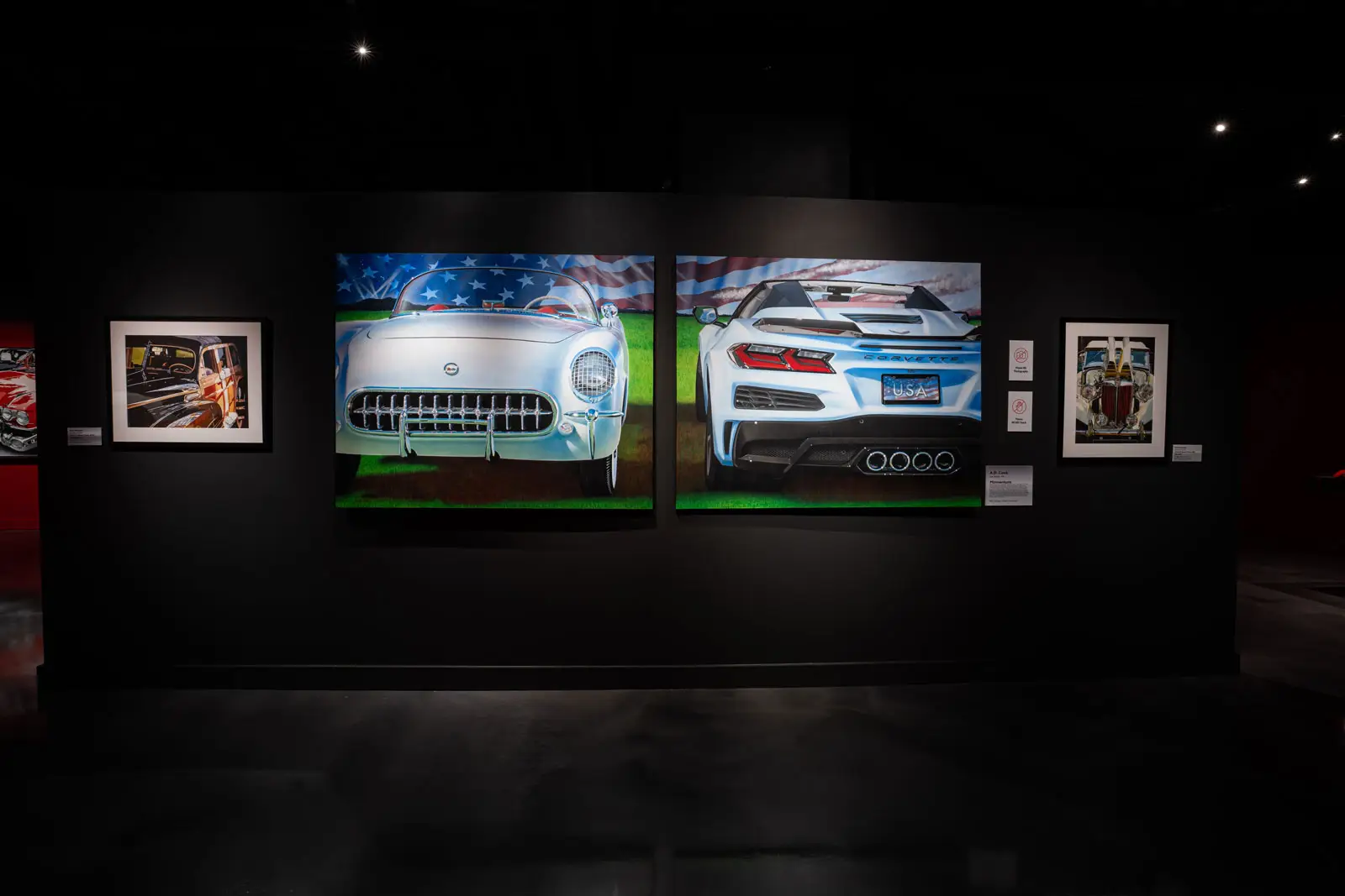 MOMENTUM artworks by A.D. Cook at National Corvette Museum 2024