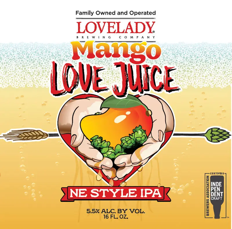 Lovelady Brewing Company Mango Love Juice NE Style IPA