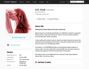 Celebrating A.D. Cook on Model Mayhem since 2005