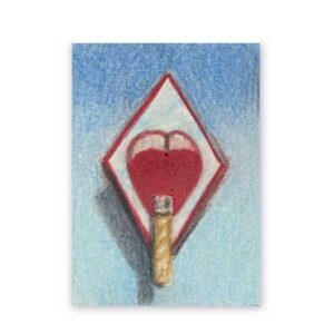 Diamond Heart ACEO Card