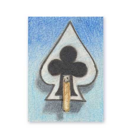 Spade Club ACEO Card